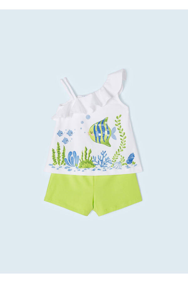 Girls' One-Shoulder 2-Piece Shorts Set - 9