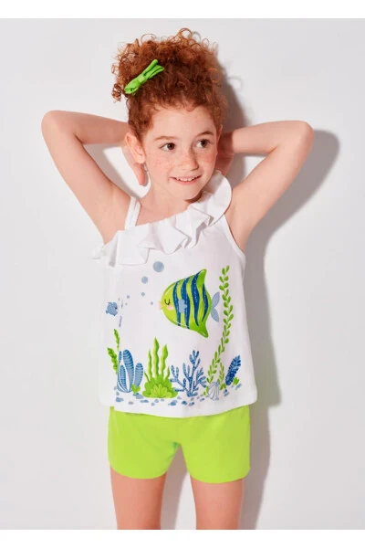 Girls' One-Shoulder 2-Piece Shorts Set - MAYORAL (1)