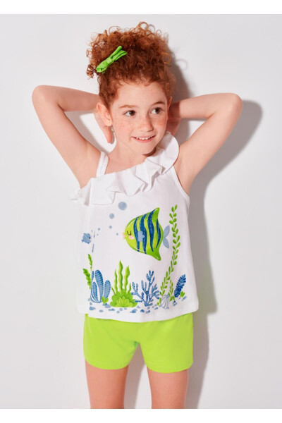 Girls' One-Shoulder 2-Piece Shorts Set - MAYORAL (1)