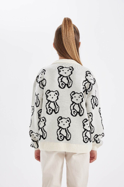 Girls' Oversized Fit Crew Neck Sweater C6943A824AU - 6