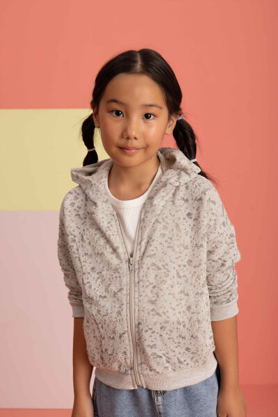 Girls' Oversized Zip-Up Seasonal Cardigan (2-3 Years 7-8 Years) - 1