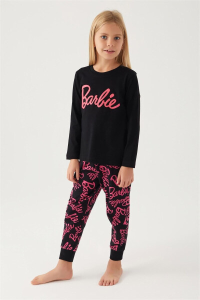 Girls' Pajama Set Black L1766-G - 1