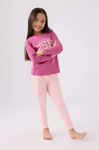 Girls' Pajama Set Cream Carnation RP3471-2 - 3