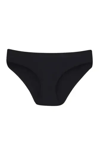 Girls' Panties Black 3-Pack 100% Cotton - 1