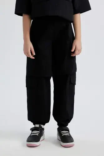 Girls' Parachute Cargo Cotton Pants C2053a824sp - 1