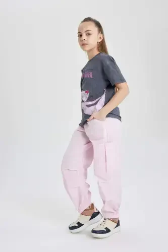 Girls' Parachute Cargo Cotton Pants C3397A824SM - 1