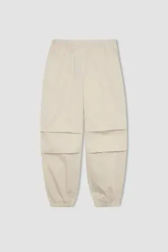 Girls' Parachute Cotton Pants B1115A824SM - 4