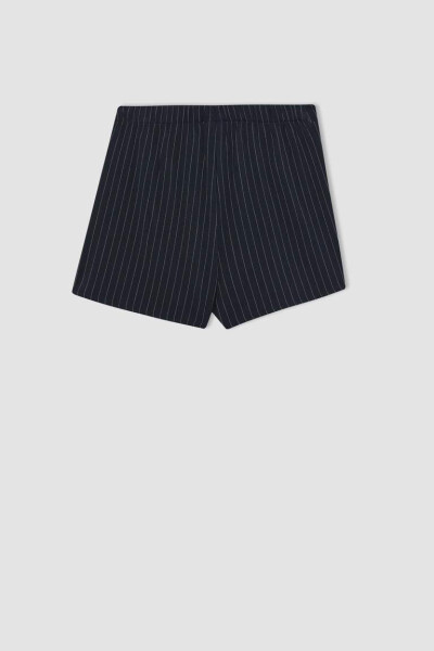 Girls' Pleated Cotton Shorts Skirt Navy - 10