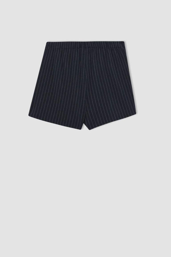 Girls' Pleated Cotton Shorts Skirt Navy - 19