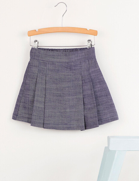 Girls' Pleated Short Skirt - 8