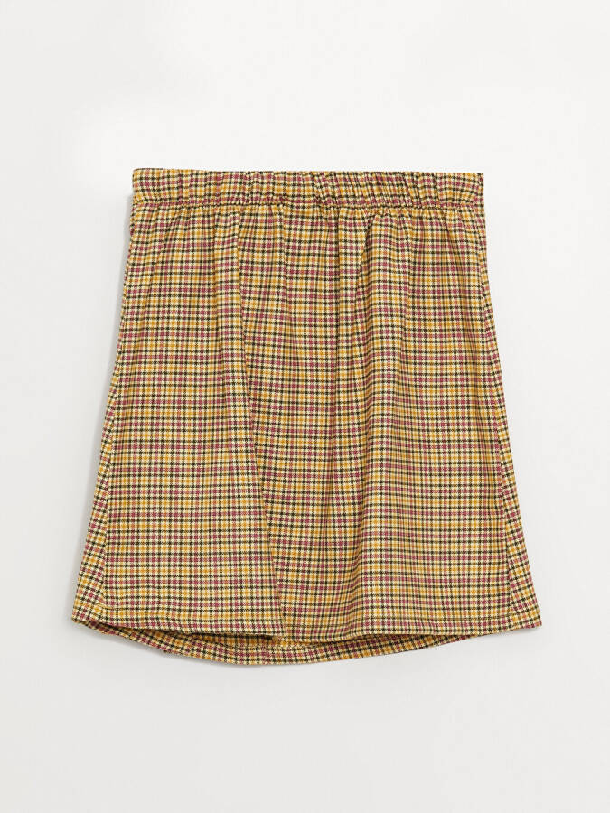 Girls' Pleated Skirt with Elastic Waistband - 10