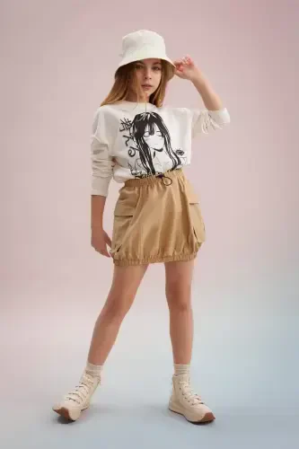 Girl's Poplin Skirt C0125a824sp - 1