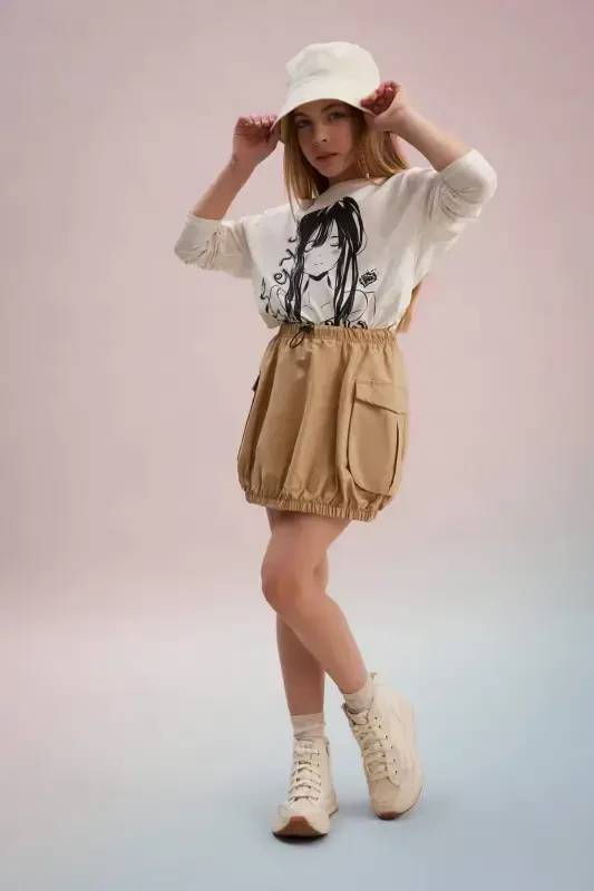 Girl's Poplin Skirt C0125a824sp - 2