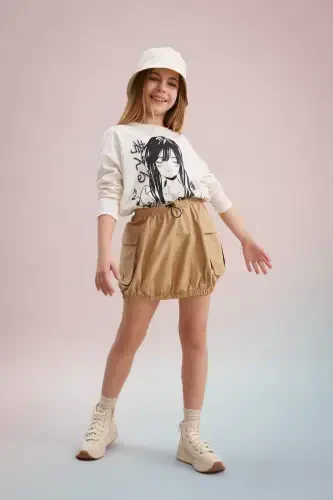 Girl's Poplin Skirt C0125a824sp - 3