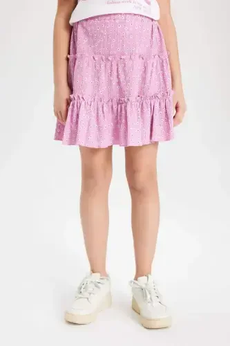 Girls' Printed Burumcuk Skirt B4460A824SM - 1