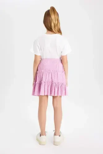 Girls' Printed Burumcuk Skirt B4460A824SM - 8