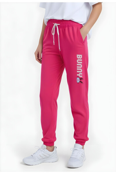 Girls Printed High Waist Regular Sweatpants - 2