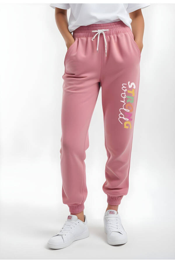 Girls Printed High Waist Regular Sweatpants - 2