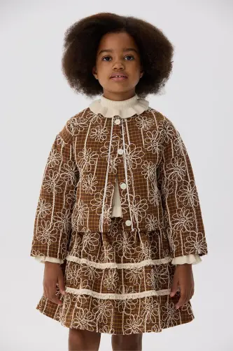 Girls' Printed Jacket - 8