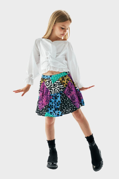 Girls' Printed Skirt 23PFWTJ4301 - 8