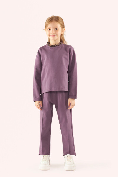 Girl's Purple Sweatshirt - PANÇO
