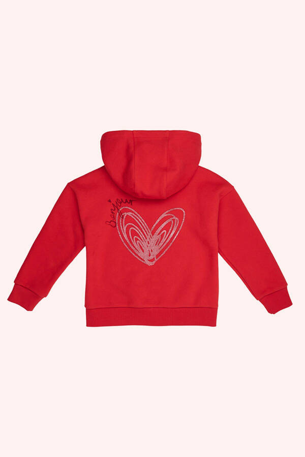 Girl's Red Sweatshirt - 2
