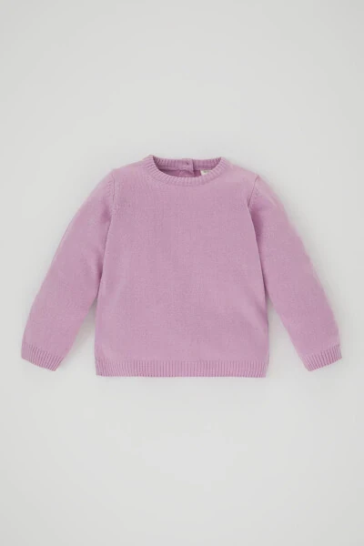 Girl's Regular Fit Crew Neck Sweater - 1