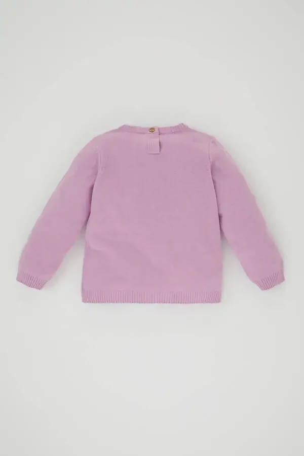Girl's Regular Fit Crew Neck Sweater - 5