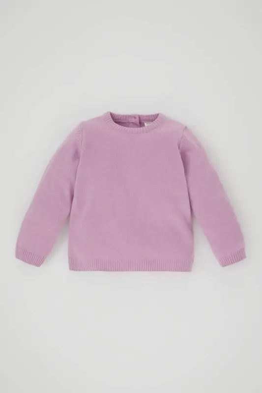 Girl's Regular Fit Crew Neck Sweater - 1