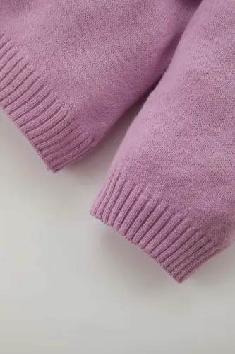 Girl's Regular Fit Crew Neck Sweater - 3