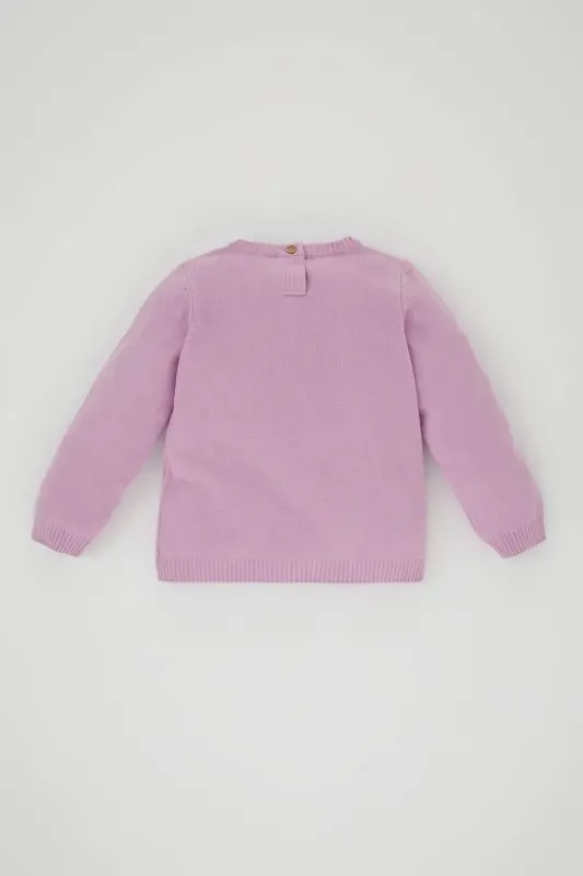 Girl's Regular Fit Crew Neck Sweater - 5