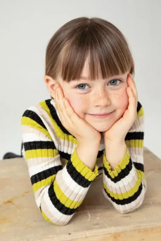 Girls Ribbed Pullover Sweater Green 4062 - 2