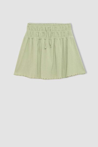 Girl's Ruffled Skirt Light Green - 7