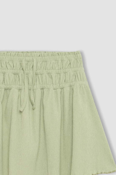 Girl's Ruffled Skirt Light Green - 8