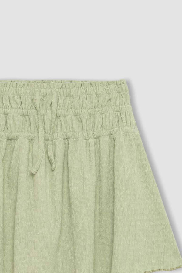 Girl's Ruffled Skirt Light Green - 8