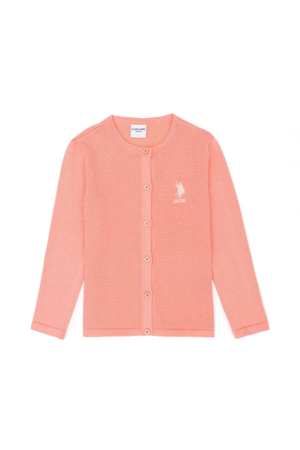 Girls' Salmon Knit Cardigan 50277083-VR047 - 16