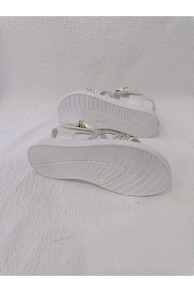 Girls' Sandals with Stone Bottom and Padded Insole - 8