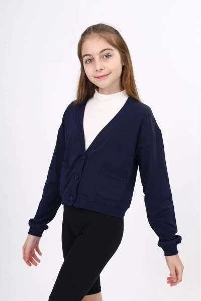 Girls' School Cardigan - TOONTOY (1)