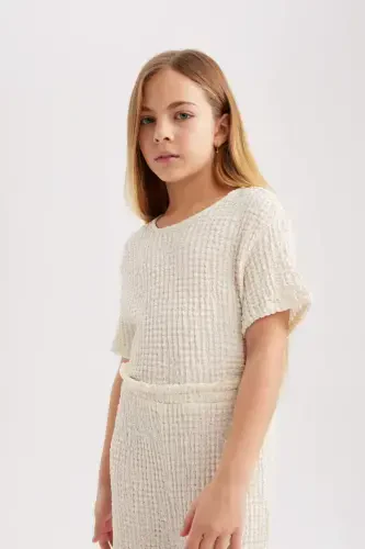 Girls Short Sleeve Long Jumpsuit B4637a824sm - 5