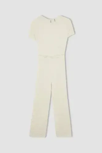 Girls Short Sleeve Long Jumpsuit B4637a824sm - 8