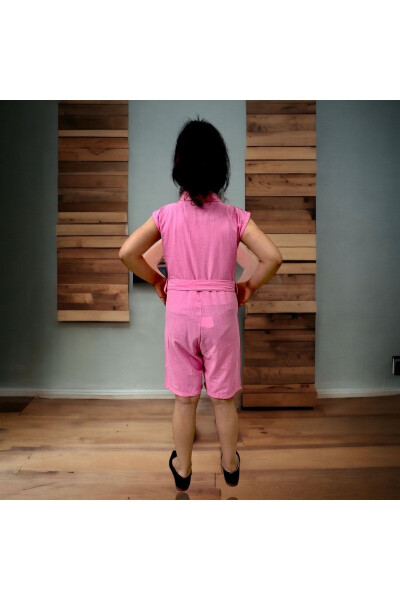 Girls' Shorts Jumpsuit/Buttoned Pocket Detail/Short Jumpsuit - 3