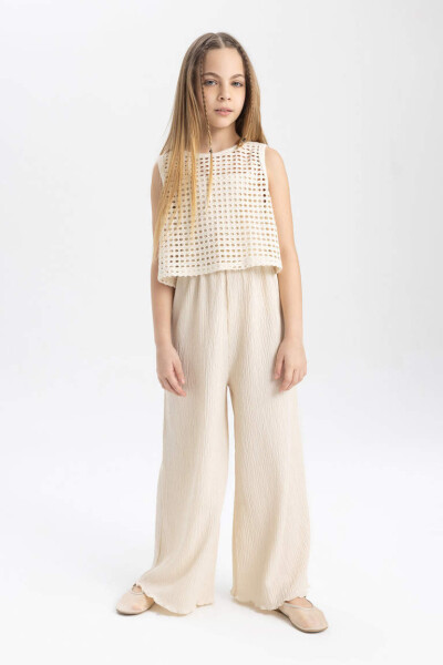 Girls Sleeveless Long Jumpsuit Crown - 2