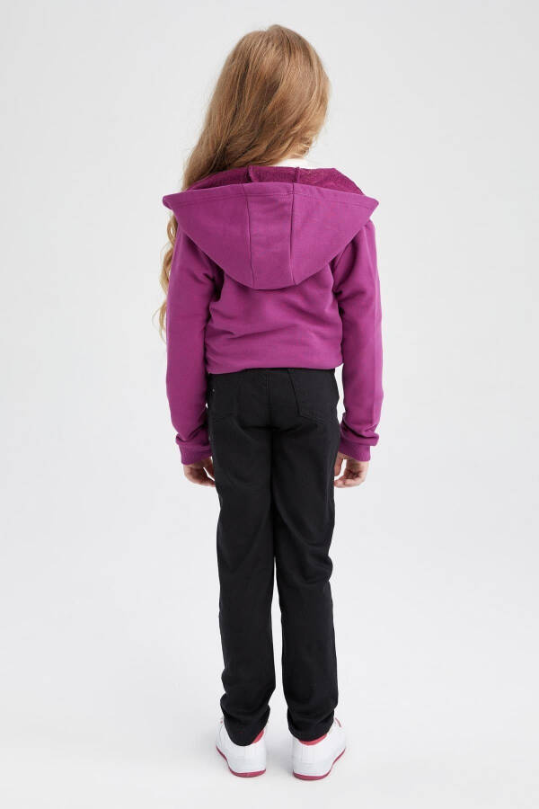 Girls Slim Fit Back to School Pants - 4