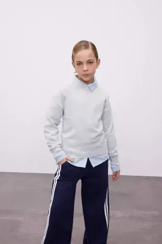 Girls Standard Fit Crew Neck Sweater C6902A824AU - 1