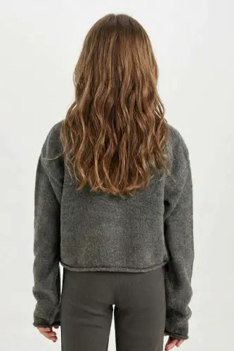 Girls' Standard Fit Crew Neck Sweater C6908A824AU - 5