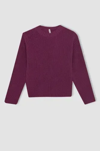 Girls' Standard Fit Crew Neck Sweater C6909A824AU - 7