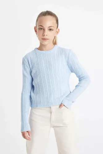 Girls Standard Fit Crew Neck Sweater C6911A824AU - 1