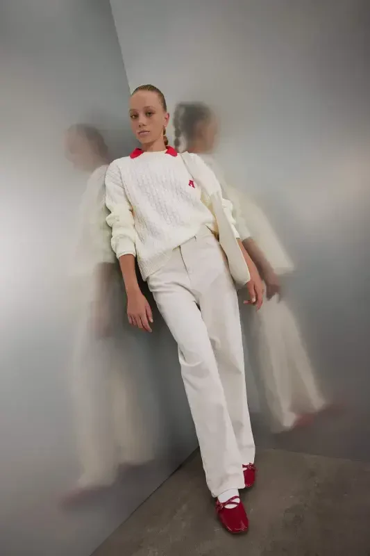 Girls Standard Fit Crew Neck Sweater C6973A824AU - 2