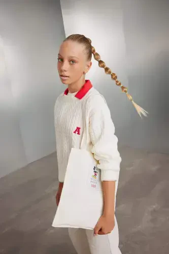 Girls Standard Fit Crew Neck Sweater C6973A824AU - 3