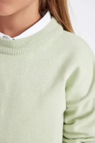 Girls' Standard Fit Crewneck Sweater C6902A824AU - 5